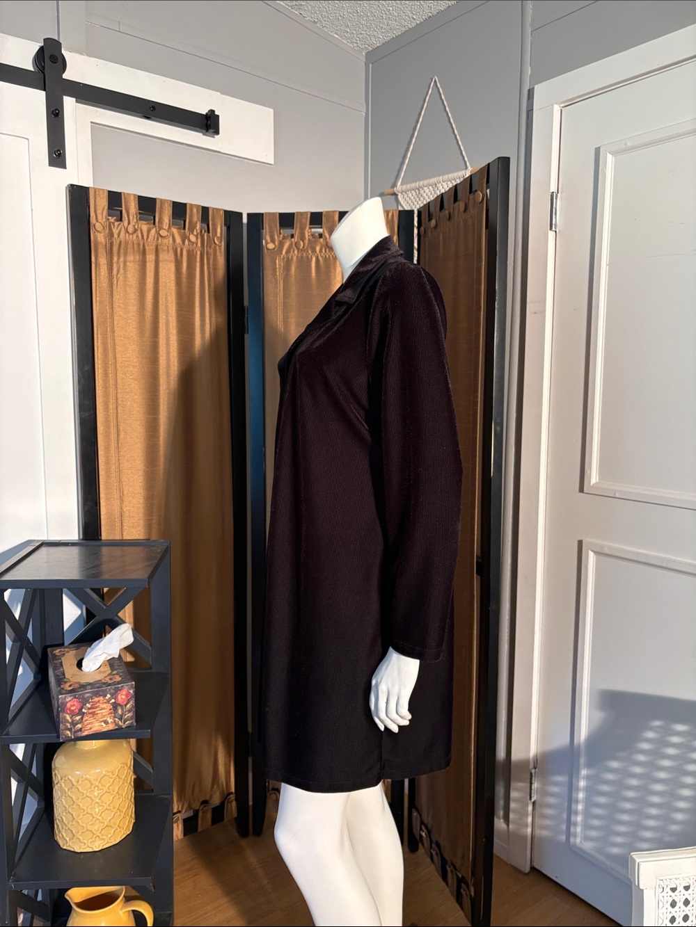 Long Black Cover-Up Jacket - Picture 2 of 4